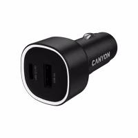Зарядний пристрій Canyon 1xUSB + 1xUSB-C PD48W black (CNE-CCABR3AC) - Image 2