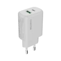 Зарядний пристрій Canyon OnCharge 250 25W 1xPD 1xQC EU White (CNE-CHA250-21) - Зображення 1