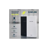 Батарея універсальна Canyon 20000mAh, Input 5V/2A, Output 5V/2.1A(Max), Black (CNE-CPB2001B) - Зображення 10