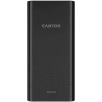 Батарея універсальна Canyon 20000mAh, Input 5V/2A, Output 5V/2.1A(Max), Black (CNE-CPB2001B) - Зображення 1