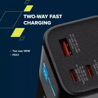 Батарея універсальна Canyon PB-2010 27000mAh PD/3.1/140Wh, in/out2xUSB-C PD/140W, outUSB-A/22.5W (CNE-CPB2010DG) - 12