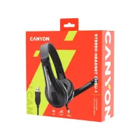 Наушники Canyon CHSU-1 USB Black (CNS-CHSU1B) - Изображение 5