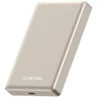 Батарея універсальна Canyon 10000mAh OnPower 510 slim Magsafe PD/20W Beige (CNS-CPB510BE) - 2
