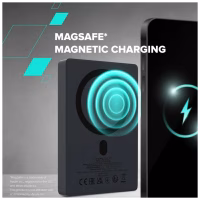 Батарея универсальная Canyon 10000mAh OnPower 511 PD20W Magnetic wireless MagSafe Black (CNS-CPB511B) - Image 6