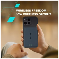 Батарея универсальная Canyon 10000mAh OnPower 511 PD20W Magnetic wireless MagSafe Black (CNS-CPB511B) - Image 7