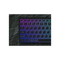 Клавіатура Canyon HKB-W11 Slim Dual Mode Wireless/Bluetooth RGB UA Black (CNS-HBTK11B) - 5