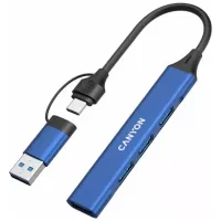 Концентратор Canyon hub DS-02 4in1 USB-A/C Blue (CNS-TDS02BL) - 5