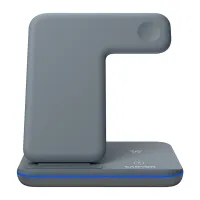 Зарядний пристрій Canyon WS-303, 3in1 Wireless Dark Grey (CNS-WCS303DG) - 1