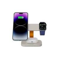 Зарядний пристрій Canyon wireless charger HEXAGON WCS-310 3in1 LightGrey/Orange (CNS-WCS310LGOR) - 4