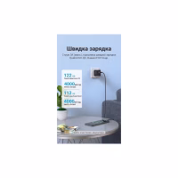 Дата кабель USB 2.0 AM to USB-C 1.5m 3A cotton braided aluminum purple Vention (CODVG) - Image 3