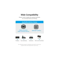 Кабель для принтера USB 2.0 AM/BM 1.5m 480Mbps PVC black Vention (COQBG) - Зображення 9