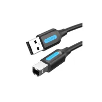 Кабель для принтера USB 2.0 AM/BM 10.0m ferrite black Vention (COQBL) - Изображение 1