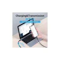 Дата кабель USB-C to Micro 5P 1.5m 10W black VENTION (COVBG) - Изображение 2