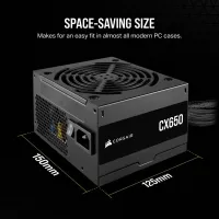 Блок живлення Corsair 650W CX650 (CP-9020278-EU) - Изображение 9