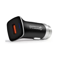 Зарядний пристрій XoKo CQC-100 1 USB Qualcom 3.0 3.1A Bla (CQC-100-BK) - Зображення 1