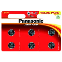 Батарейка Panasonic CR 2032 Lithium * 6 (CR-2032EL/6B) - 1