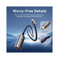 Кабель мультимедійний USB-C to DisplayPort M 0.25m 8K black Vention (CRGBC) - Image 5