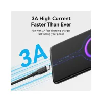 Дата кабель USB 2.0 AM to USB-C 1.0m 3A black Vention (CTHBF) - Изображение 3