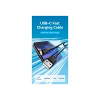 Дата кабель USB 2.0 AM to USB-C 1.5m 3.0A 18W PVC black VENTION (CTHBG) - Изображение 2