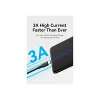 Дата кабель USB 2.0 AM to USB-C 3.0m 3.0A (18W) PVC black VENTION (CTHBI) - Изображение 3