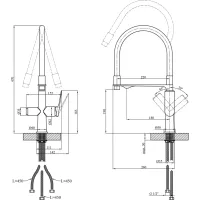 Смеситель Kroner Graz-GRP03815 (CV031337) - Изображение 9