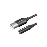 Звукова плата VENTION USB AM to 3.5mm F 0.25m (4pin) 96kHz/24bit DSP noise reduction (CVEBC) - Зображення 1