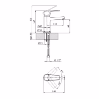 Душевой гарнитур Kroner Armada-C064K + змішувач Hagen-C010 (CVS30211) - Image 12