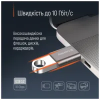 Перехідник OTG USB 3.2 AF to USB-C ColorWay (CW-AD-AC3) - 11