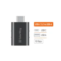 Перехідник OTG USB 3.2 AF to USB-C ColorWay (CW-AD-AC3) - 5