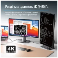 Кабель мультимедійний USB-C to HDMI M 2.0m 4K60Hz black ColorWay (CW-CBCHD077-BK) - 9