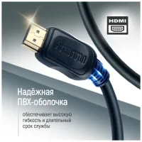 Кабель мультимедійний HDMI M to HDMI M 10.0m V2.0 4K60Hz black ColorWay (CW-CBHD081-BK) - 10