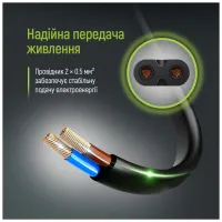 Кабель живлення C7 3m black ColorWay (CW-CBP086-BK) - 10