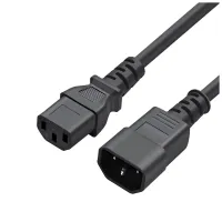 Кабель живлення C13 to C14 1.8m black ColorWay (CW-CBP087-BK) - 2