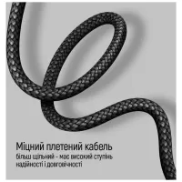 Дата кабель USB-C to USB-C 1.0m PD Fast Charging 65W 3А grey ColorWay (CW-CBPDCC040-GR) - 6