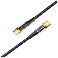 Дата кабель USB-C to USB-C 1.2m 5A 100W transparent head ColorWay (CW-CBPDCC053-BK) - 3