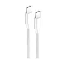 Дата кабель USB-C to USB-C 1.0m 3A 60W white ColorWay (CW-CBPDCC055-WT) - 4