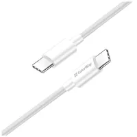 Дата кабель USB-C to USB-C 1.0m 3A 60W white ColorWay (CW-CBPDCC055-WT) - 1