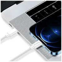 Дата кабель USB-C to USB-C 2.0m 3A 65W white ColorWay (CW-CBPDCC056-WT) - 7