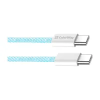 Дата кабель USB-C to USB-C 1.0m 60W 3.0А blue ColorWay (CW-CBPDCC061-BL) - 3