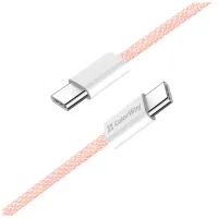 Дата кабель USB-C to USB-C 1.0m 60W 3.0А pink ColorWay (CW-CBPDCC061-P) - 4