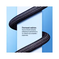 Дата кабель USB-C to USB-C 1.0m USB3.2 (20Gbps 4K PD100W) Gen2 5А black ColorWay (CW-CBPDCC062-BK) - 8