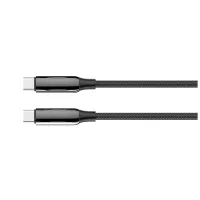 Дата кабель USB-C to USB-C 1.0m (PVC+Aluminum Alloy) (PD Fast Charging 240W) 5А black ColorWay (CW-CBPDCC069-BK) - Изображение 3