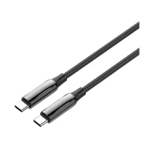 Дата кабель USB-C to USB-C 2.0m (PVC+Aluminum Alloy) (PD Fast Charging 240W) 5А black ColorWay (CW-CBPDCC070-BK) - 2