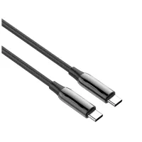 Дата кабель USB-C to USB-C 2.0m (PVC+Aluminum Alloy) (PD Fast Charging 240W) 5А black ColorWay (CW-CBPDCC070-BK) - 4