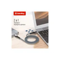 Дата кабель USB-C to Lightning 2.0m ColorWay (CW-CBPDCL036-GR) - 8