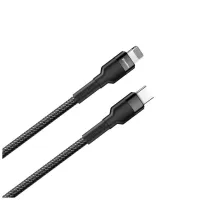 Дата кабель USB-C to Lightning 0.3m 3А black ColorWay (CW-CBPDCL054-BK) - 2