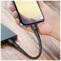 Дата кабель USB-C to Lightning 0.3m 3А black ColorWay (CW-CBPDCL054-BK) - 9
