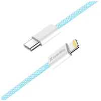 Дата кабель USB-C to Lightning 1.0m 27W blue ColorWay (CW-CBPDCL061-BL) - 5
