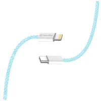 Дата кабель USB-C to Lightning 1.0m 27W blue ColorWay (CW-CBPDCL061-BL) - 6