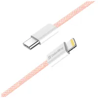 Дата кабель USB-C to Lightning 1.0m 27W pink ColorWay (CW-CBPDCL061-P) - 5